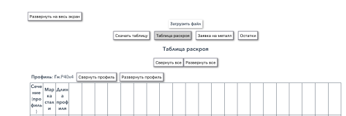 Линейный раскрой
